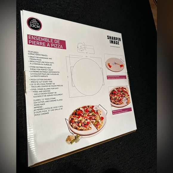 COPY - Sharper Image Pizza Stone Set - Picture 3 of 4